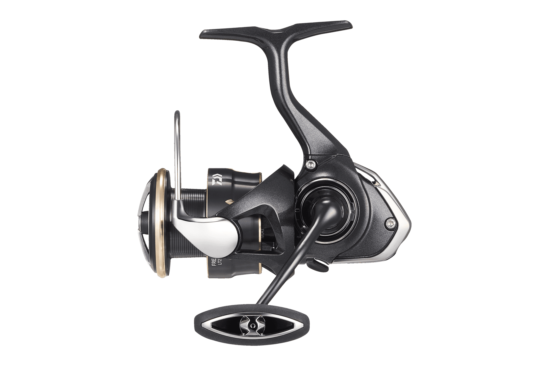 Серия Daiwa 26 Freams LT — вид сбоку с T-образным кнобом; точный SKU по фото не установлен