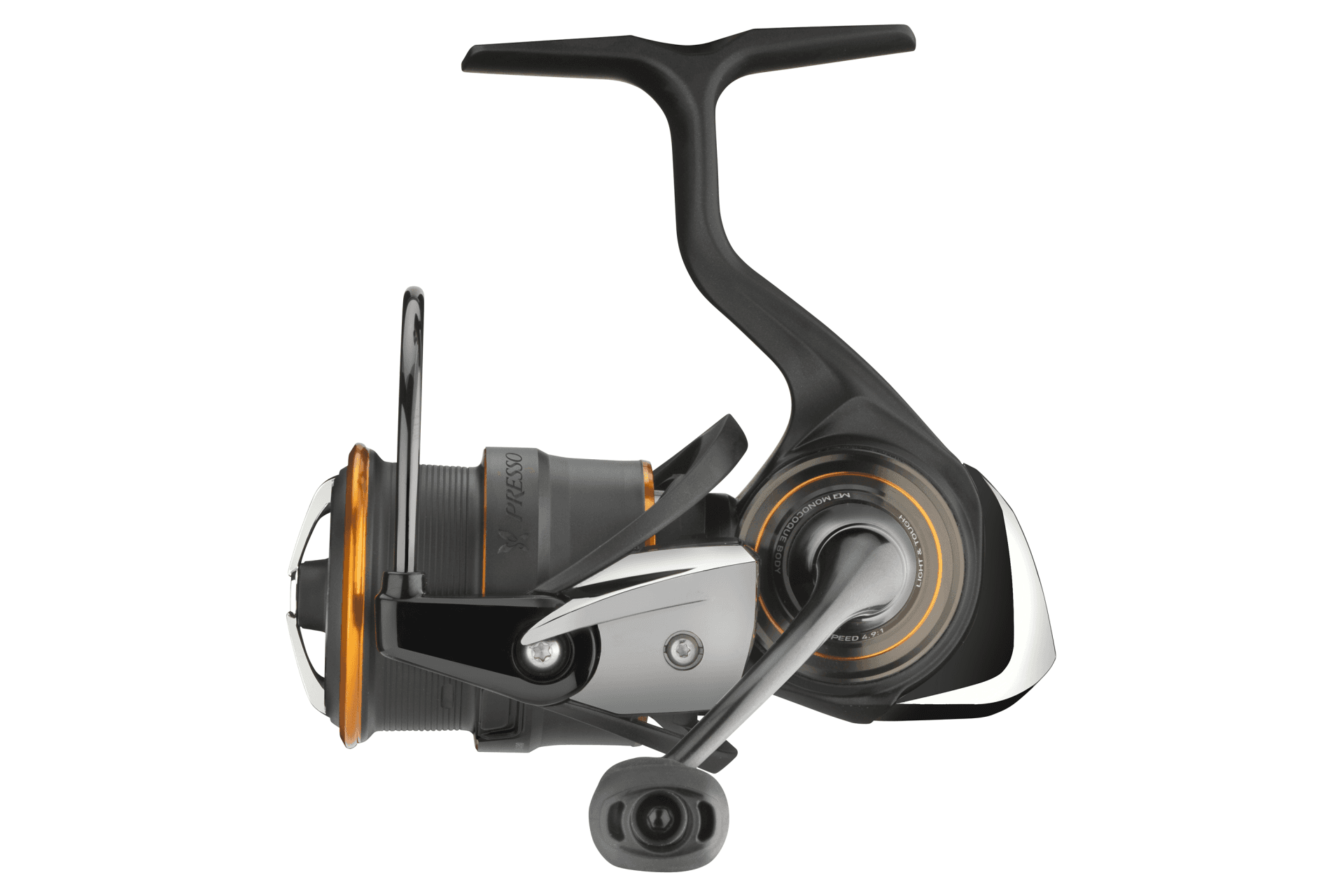 Серия Daiwa 21 Presso LT — вид сбоку со стороны рукоятки