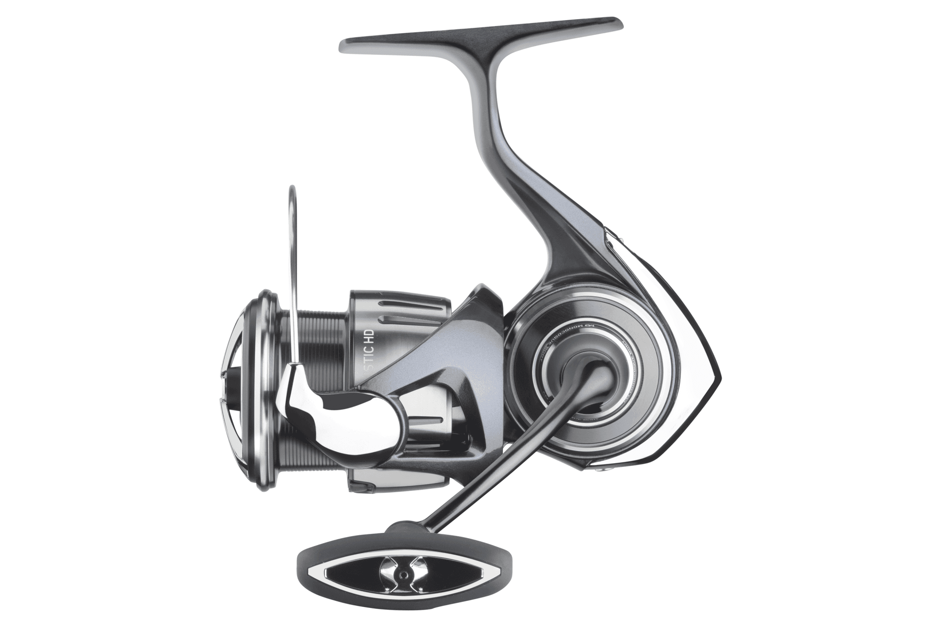 Серия Daiwa 25 Ballistic HD LT — вид сбоку, T-образный кноб; точный SKU по фото не установлен
