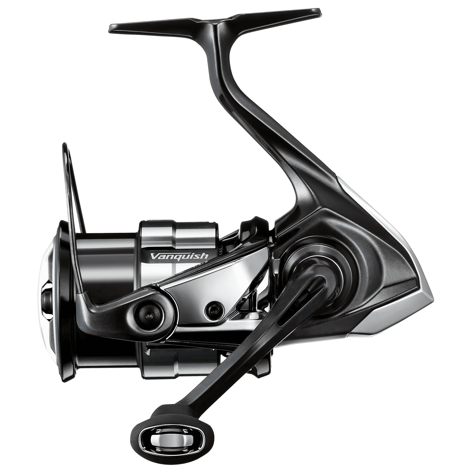 Shimano Vanquish FC 2023 — вид сбоку со стороны ручки; серийное фото