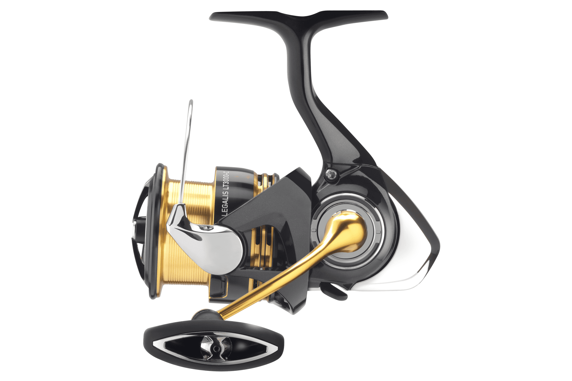 Серия Daiwa 23 Legalis LT — вид сбоку; точный размер по фото не определяется