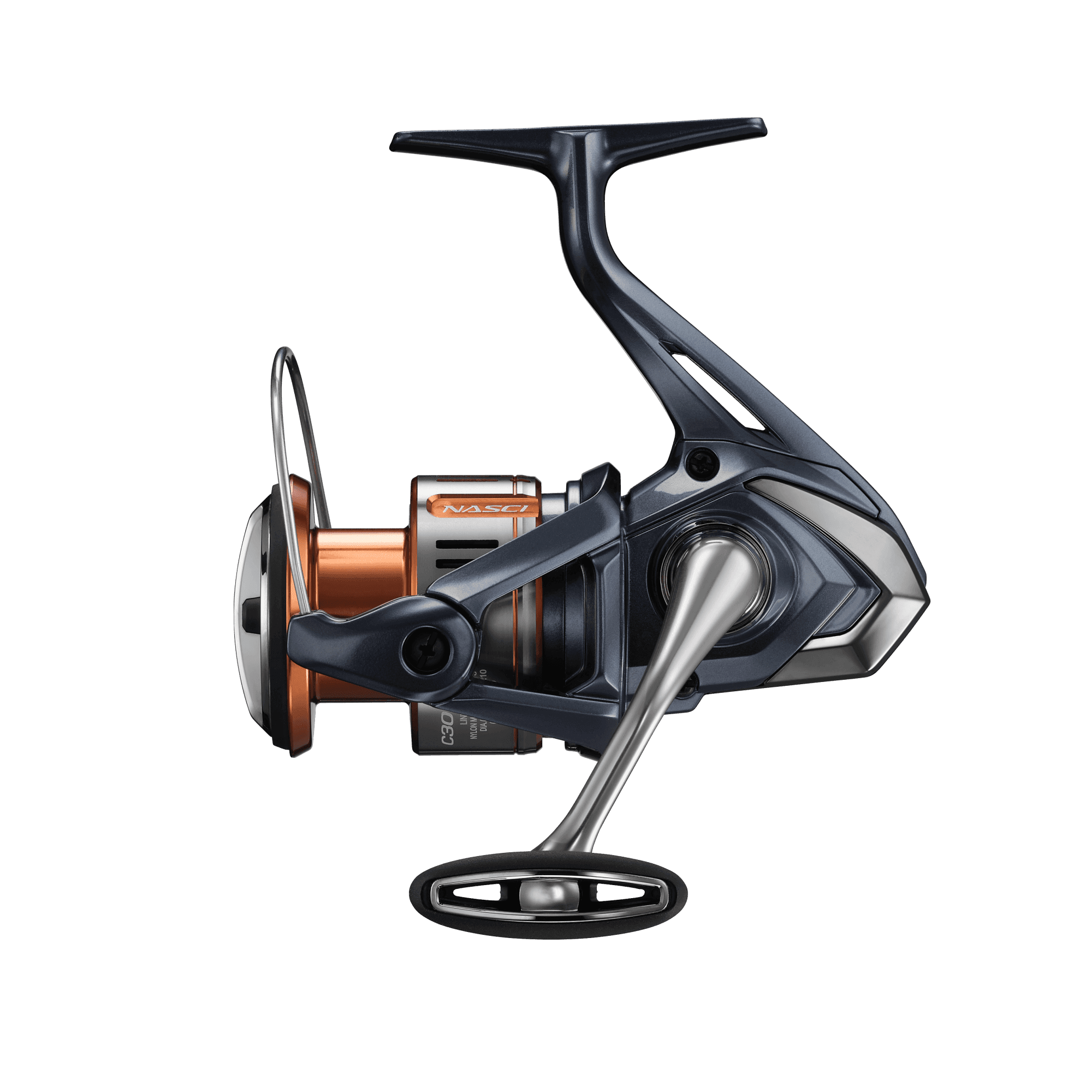 Shimano Nasci FD 2026 β Π²ΠΈΠ΄ ΠΏΠΎΠ΄ ΡΠ³Π»ΠΎΠΌ Π½Π° ΠΊΠΎΡΠΏΡΡ; ΡΠ΅ΡΠΈΠΉΠ½ΠΎΠ΅ ΡΠΎΡΠΎ