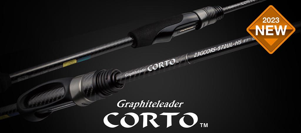 main-corto-redo.jpg — промо-баннер Corto '23 с удилищем Graphiteleader Corto
